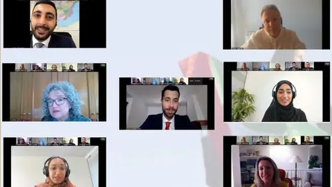 Participantes en la webinar de la Embajada de EAU en Madrid. (Cedida)