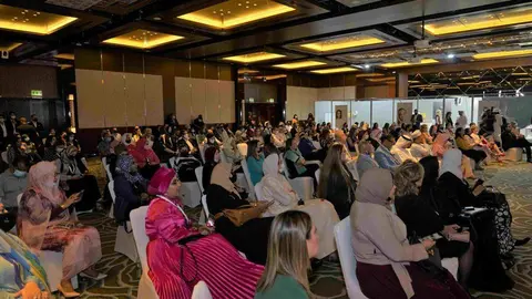 Una imagen a modo ilustrativo de una conferencia en Dubai. (WAM)