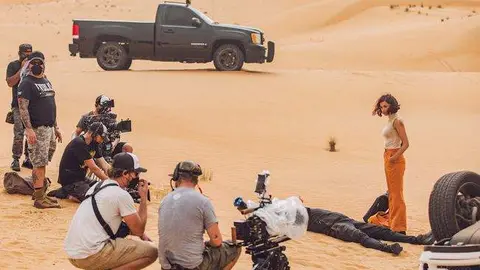 El programa de televisión estadounidense 'Last Light' se está filmando en Emiratos Árabes. (Arab News)