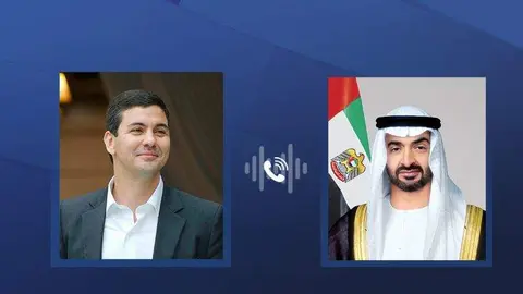 Los presidentes de EAU y Paraguay. (WAM)