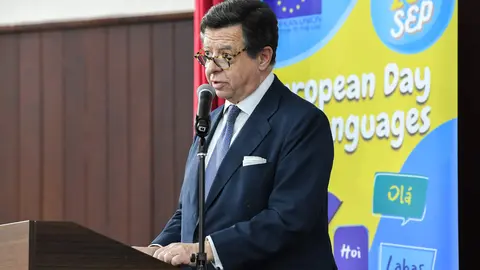 Intervención del embajador de España, Íñigo de Palacio España .(Manaf K. Abbas / EL CORREO)