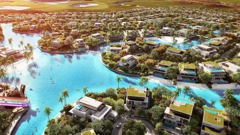 Una maqueta del proyecto inmobiliario en Dubai Sur. (Azizi)