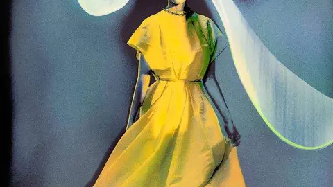 Una modelo viste un diseño de Carolina Herrera. (Instagram)