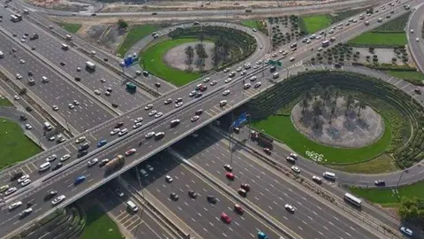 Una imagen aérea de la zona de Hessa. (Dubai Media Office)