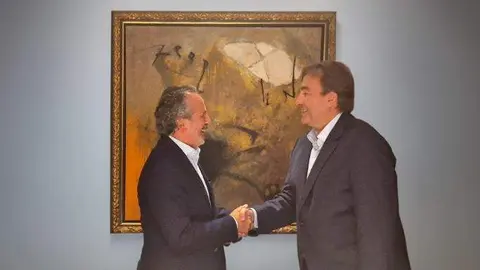 Un momento del acuerdo entre Noatum y Sesé. (WAM)