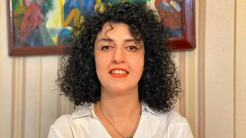 La activista iraní de derechos humanos Narges Mohammadi.
