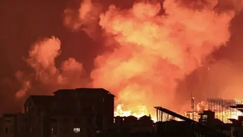 Una imagen de la Franja de Gaza. (Twitter)