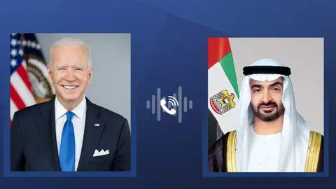 Los presidentes de Emiratos Árabes y Estados Unidos. (WAM)