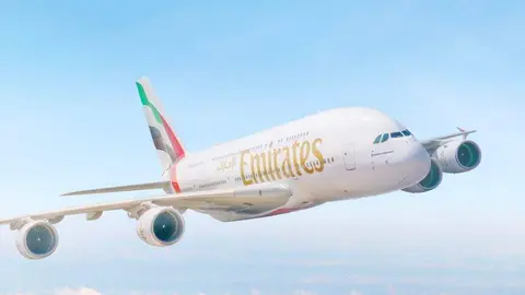 Un A380 de la aerolínea de Dubai. (Emirates)
