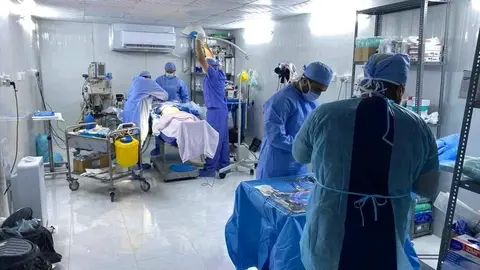 Una imagen del hospital de campaña emiratí en Afganistán. (WAM)