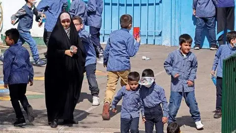 Un colegio iraní. (Twitter)