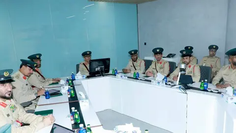 Reunión del tercer trimestre del año de la Policía de Dubai. (WAM)