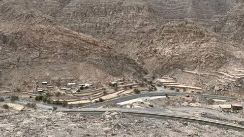 Una vista de la montaña Jebel Jais en EAU. (EL CORREO)