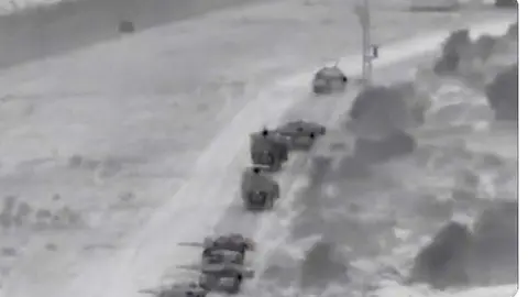 Captura de pantalla del vídeo difundido por el Ejército de Israel.