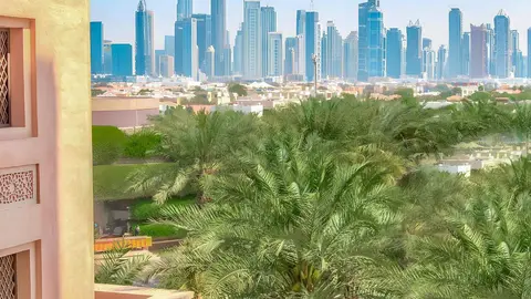 Una turista en Dubai. (Twitter)