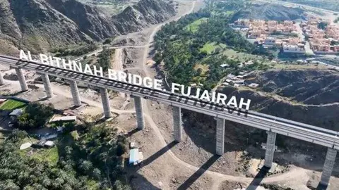 El impresionante viaducto de Etihad Rail. (Twitter)