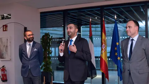 Un momento de la presentación de la cultura emiratí en la Univerdidad IE. (Cedida)