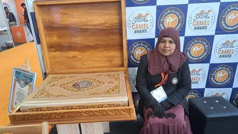 El Corán expuesto en Sharjah. (Fuente externa)