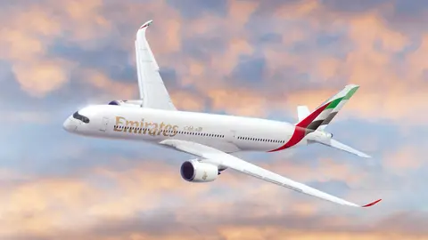 Un Airbus de la compañía de Dubai. (Emirates)