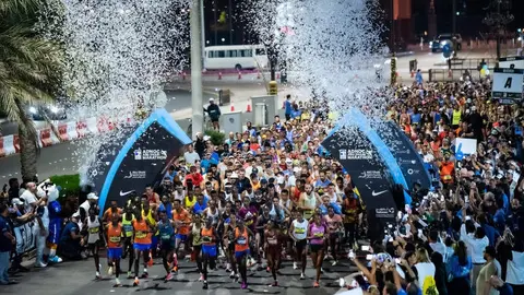 Una imagen del maratón de Abu Dhabi 2022. (WAM)