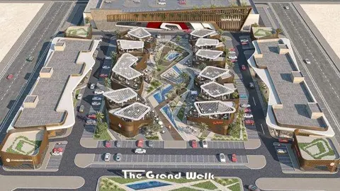 Maqueta del nuevo centro comercial en Abu Dhabi. (Twitter)