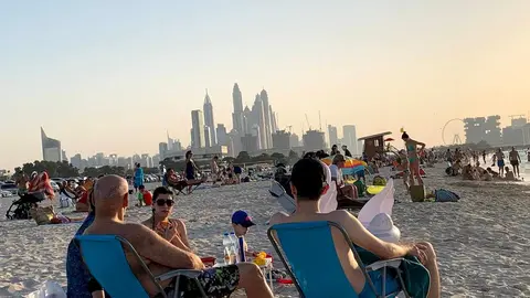 Una imagen de una playa  de Dubai. (EL CORREO)