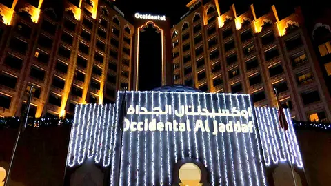 Espectacular aspecto exterior del hotel Occidental Al Jaddaf, situado en Dubai. (EL CORREO)