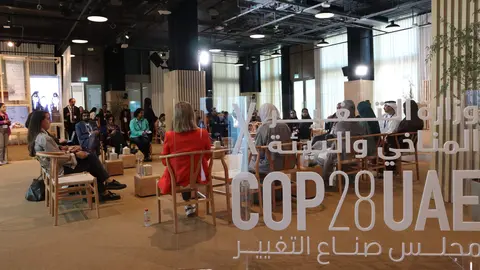 Un encuentro en la Cop28 de Dubai. (WAM)