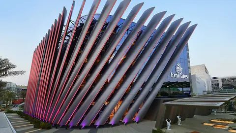 El Pabellón de Emirates en Expo City Dubai. (Twitter)