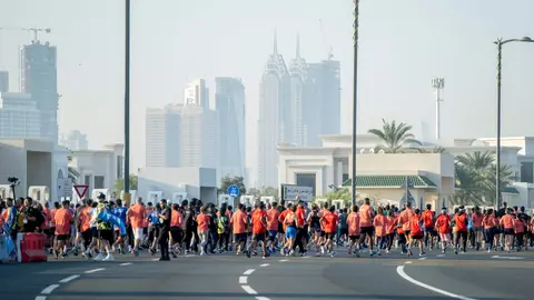 Una imagen del maratón 2024. (Dubai Media Office)