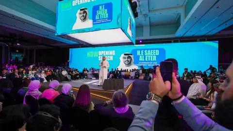 Una imagen de la cumbre de creadores de contenido en Dubai. (Dubai Media Office)