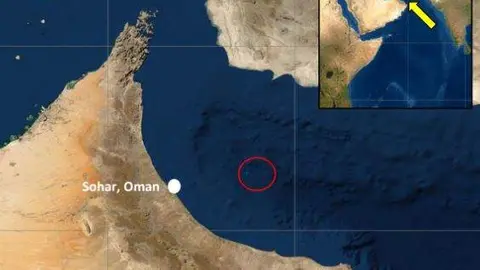 Una imagen del lugar donde se produjo el incidente. (X)