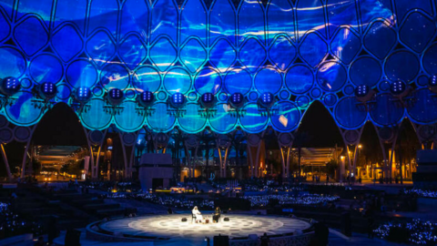 La cúpula central en Expo City Dubai. (Twitter)