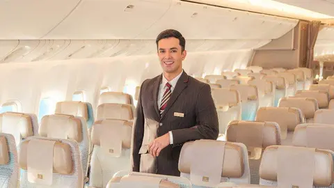Un tripulante de cabina. (Emirates)