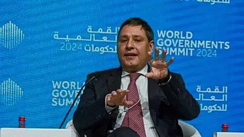 Mauricio Lizcano en la Cumbre Mundial de Gobiernos de Dubai. (Twitter)