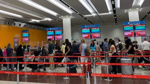 Una imagen del aeropuerto de Dubai. (EL CORREO)