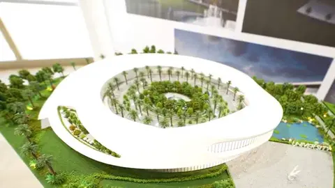 Una maqueta de la nueva universidad. (Dubai Media Office)