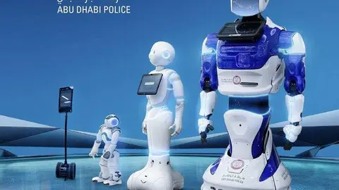 Las pruebas de los robots han demostrado su eficacia en la interacción con el público, según la policía
Crédito de la imagen: Abu Dhabi Police