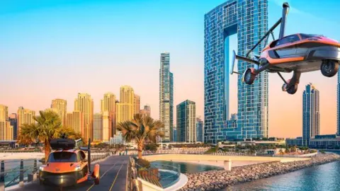 Coches voladores de Aviterra. (X)