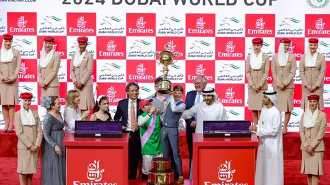 El vencedor de la Dubai World Cup 2024. (X)