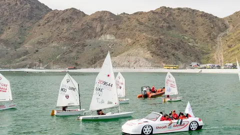 El lago Al Hefaiyah en Kalba en el emirato de Sharjah. (WAM)