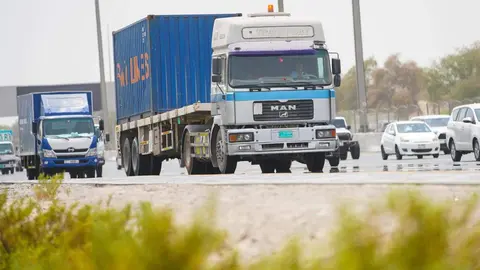 Un camión en EAU. (WAM)