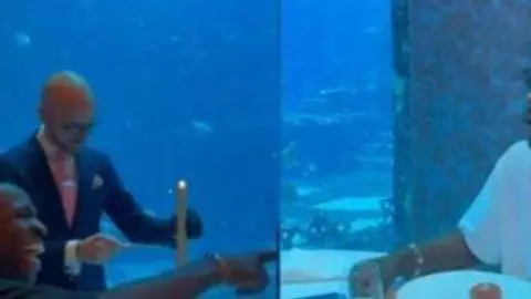 Captura de pantalla del vídeo difundido por Vinicius. (X)