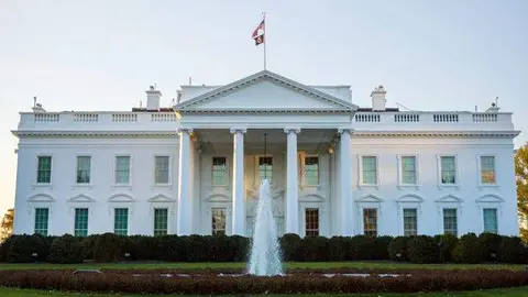 Zona norte de la Casa Blanca en Washington, DC. (Fuente externa)