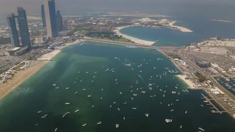 Barcos de pesca participantes en el campeonato. (WAM)