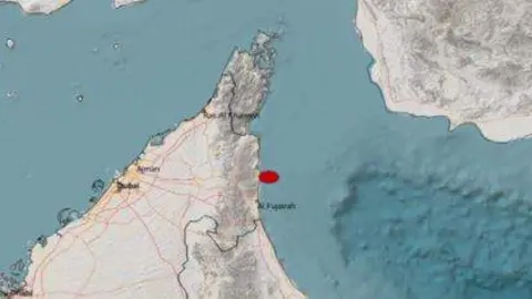 Khor Fakkan en la costa de EAU. (X)