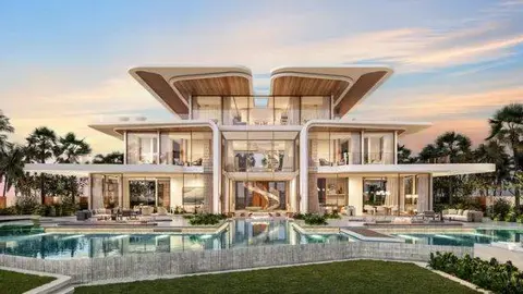 Una de las viviendas en Dubai World Island. (X)