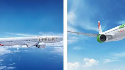 Aviones de las dos compañías. (Emirates)