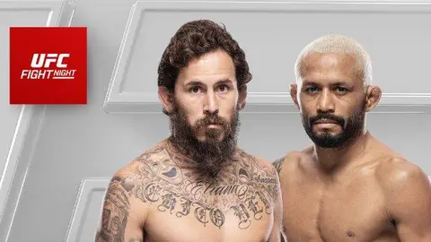 A la izquierda el peleador ecuatoriano Vera junto al brasileño Figueiredo. (X)