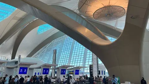 Una imagen del Aeropuerto Zayed en Abu Dhabi. (EL CORREO)